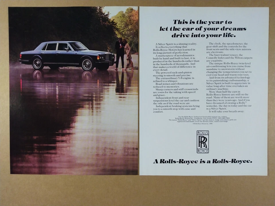 1983 Rolls-Royce Silver Spirit复古印花广告 — 第 1/1 张图片