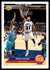 1992 Upper Deck McDonald's #CL9 Gerald Wilkins Cleveland Cavaliers