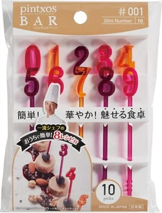 Pintxos Bar Number TORUNE Food Picks Lunch Box Japanese Bento Accessories 10pcs - Picture 1 of 4