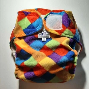 1x SnuggleBlanks All-in-One Pocket Nappy/Diaper - Harlequin - Extra Small - Picture 1 of 1