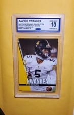 Gem 💎 Mint 10 2022 Hot Shot Prospects XAVIER NWANKPA Iowa Hawkeyes