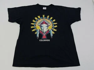 80s VTG BUFFALO BILL MUSEUM Lookout Mountain Colorado SKULL T Shirt Hanes XL USA - Picture 1 of 6