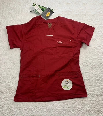 Iguana Med Uniforms sz XS Women's Scrub Top Enhanced V-Neck Top/Multi Pocket NWT - Image 1 of 4