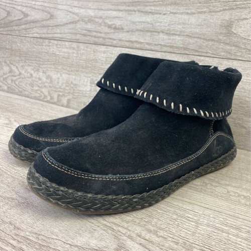 Stivaletti Ugg Australia donna Varney stivaletti neri pelle mocassino zip 8 M