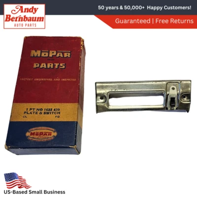 1955-1956 Dodge Map & Courtesy Light Lamp Switch & Mounting Plate 1622439 NOS - Image 1 of 4