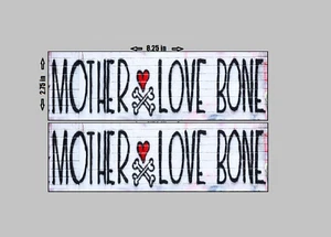 VINYL STICKER 2ER PACK - Mother Love Bone Graffiti Band Logo Andrew Wood Pearl Jam - Bild 1 von 1