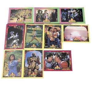 Mighty Morphin Power Rangers Card Lot X 10 Saban 1994 FREE MYSTERY CARD - Picture 1 of 20