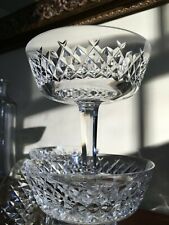 Set of 4 Vintage Waterford Cut Crystal Alana Champagne Coupes