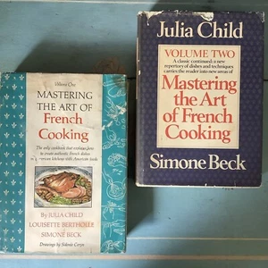 MASTERING the ART of FRENCH Cooking Set-Vol 1 Signed; Vol 2-1st Ed; Julia Child - Picture 1 of 12