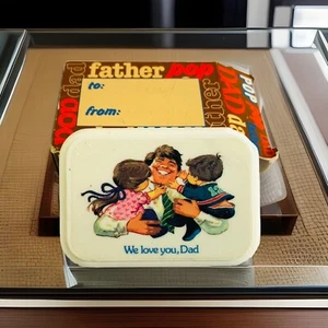 Vtg Avon Father's Day That's My Dad/Pop decal soap  Retro Bathroom Fun 1983 - Picture 1 of 5