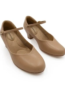 Caramel Capezio Cassie Jr Character stage shoes 1.5" heel - UK 6 UK 7 - Picture 1 of 2