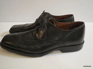 Zapatos Oxford Johnston Murphy Talla 10.5 Para Hombres Cuero Negro Puntera Cuadrada Clásicos - Imagen 1 de 7