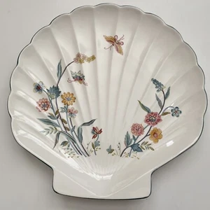 "Placa de carcasa de mariposa floral vintage Jardin de Andrea Sadek 12""" - Imagen 1 de 10