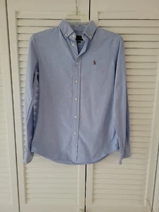 Ralph Lauren Boys Button Up Shirt Size 4 Slim Fit Long Sleeve - Picture 1 of 5