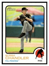 2022 Topps Heritage Minor 69 Bubba Chandler FCL Pirates baseball card