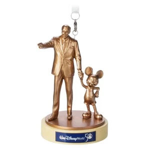 Disney 50th Anniversary Walt And Mickey Mouse Holiday Ornament New - Picture 1 of 1