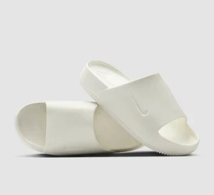 Women’s Nike Calm Slide Sail White Size 8 Mens Size 7 DX4816 100 - Picture 1 of 11