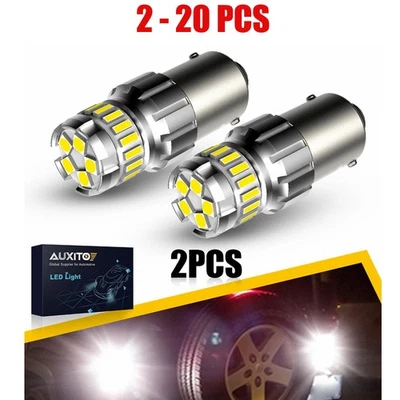 Super AUXITO LED Brillante 1156 Bombilla Inversa 6500K 7506 Lámpara de Luz de Parada Blanca 2-20x Foto 1 de 4