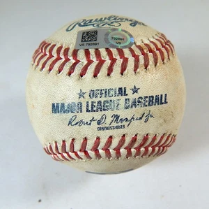 2022 Reds Pirates Game Used Baseball Braxton Garrett K Donovan Solano Strike Out - Picture 1 of 4