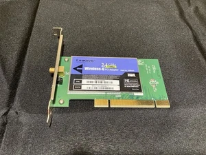 Cisco Linksys WMP54GS Wireless-G 2.4GHz 802.11g PCI Network Adapter Card - Photo 1/4