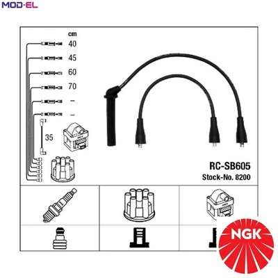 KIT CABLE ENCENDIDO 8200 PARA SAAB 900/°/Convertible/Combi/II/Hatchback 9000 2.0L Foto 1 de 4