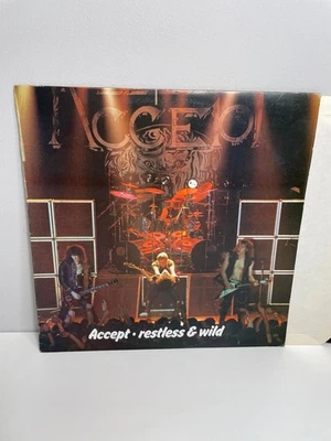 ACCEPT Restless & Wild Vintage 1982 Vinyl Record Spain Import Ex VG Foto 1 de 4