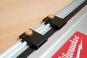 Aluminum Guide Rail Limit Stops Compatible with Milwaukee Track Saw Rails - Picture 1 of 7