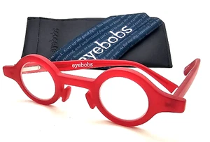 New EYEBOBS WACKADOODLE +2.50 Readers Eyeglasses 3393 01 Matte Red Round Frames - Picture 1 of 12