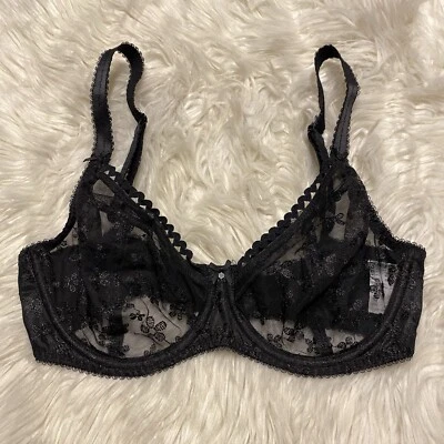 Sujetador Freya 30G negro sin encadenar con aros balcón cierre trasero 5391  Foto 1 de 4