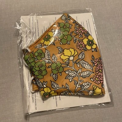 Tory Burch Adjustable Strap Face Mask Turmeric Color New in Packaging - Image 1 of 2