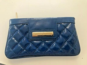 Genuine Russell & Bromley Royal Blue Patent Zip Purse - Picture 1 of 3