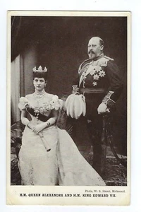 Queen Alexandra and King Edward RPPC Postcard England Regent Glossy Series1906 - Picture 1 of 2