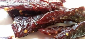 Hot Sweet & Tender Golden Nuggets Jerky Hut Beef Jerky 1/2 Pound Bag Gluten Free - Picture 1 of 3
