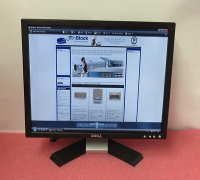 Dell E198FPB HU183 19" LCD TFT Black Computer Flat Panel Screen Monitor VGA - Image 1 of 4