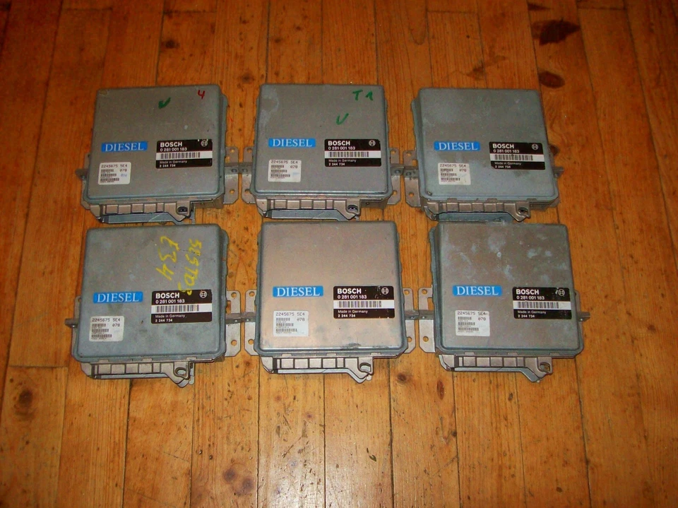 6 centraline motore DDE BMW 525TDS E34 0281001183 2244734 2245675 5E4 28RTD281 - Immagine 1 di 1