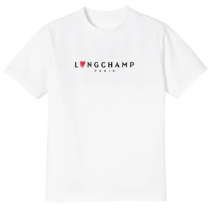 LONGCHAMP X EMOTIONALLY UNAVAILABLE TEE WHITE - Picture 1 of 3