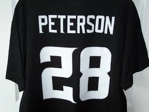 Camiseta negra Adrian Peterson de los Minnesota Vikings mediana nueva con etiquetas - Imagen 1 de 2