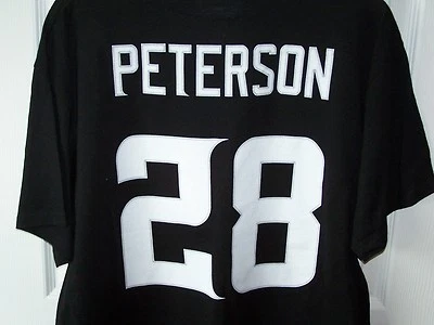 Minnesota Vikings черный Адриан Петерсон футболка средний новый с ярлыками - Изображение 1 из 2