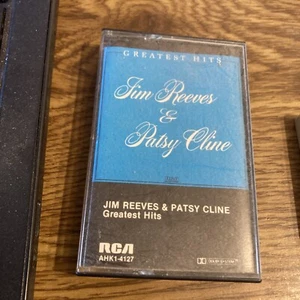 Jim Reeves & Patsy Cline - Greatest Hits Cassette RCA  AHK-4127 - Picture 1 of 5