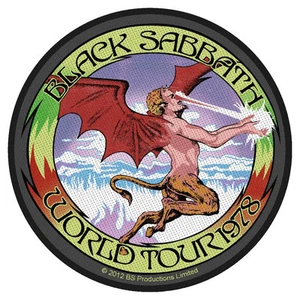 BLACK SABBATH - Patch Aufnäher - World tour 78 10x10cm - Bild 1 von 1