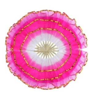 Half Foldable Dancing Fan Dance Belly Fan Performance Props Dancing Yangko Fan - Picture 1 of 18