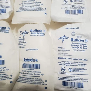 24 rollos de vendaje de gasa de algodón estéril Medline Bulkee II NON25865 4,5" x 4,1 yardas - Imagen 1 de 6