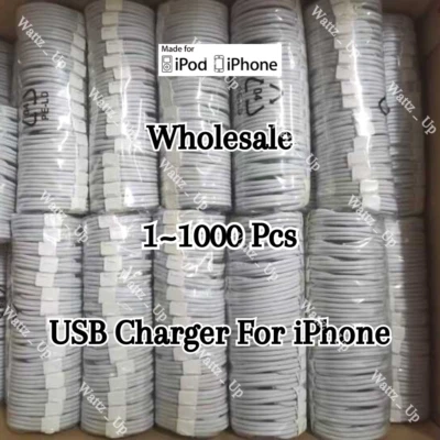 Wholesale USB Charger Cable Charging Cord For iPhone 6 6s 7 8 Plus SE X XR XS 11 - Image 1 of 4