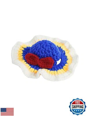QWINEE Dibujos Animados Diseño Princesa Tejido Lindo Sombrero de Perro Suave Gato Sombrero de Conejo Salón Foto 1 de 4