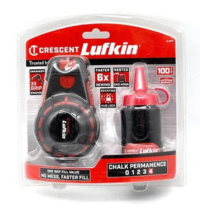 NEW Crescent Lufkin 100' Contractor Chalk Reel with Red Chalk CL100R ~ Free Sh. - Picture 1 of 6