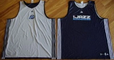 UTAH JAZZ GAME USED WORN THROWBACK WARM UP JERSEY 4XL 4XLT TEAM ISSUE BIG TALL - Image 1 of 4