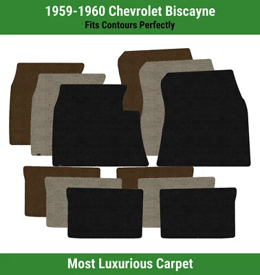 Alfombrillas Lloyd Luxe fila delantera y trasera para Chevrolet Biscayne 1959-1960  Foto 1 de 4