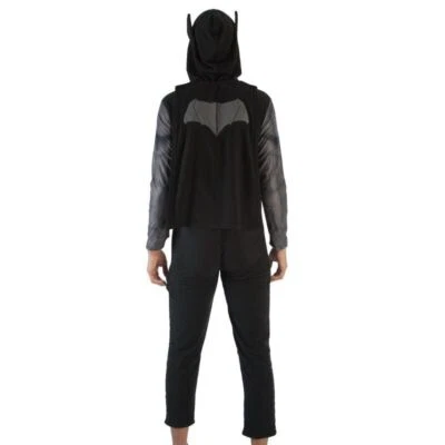 Batman Costume One Piece Hooded w/Cape Adult Sizes Dawn of Justice - Image 1 of 4