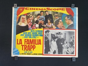 1956~THE TRAPP FAMILY~ Ruth Leuwerik ~ Hans Holt ~ Original Mexican Lobby Card