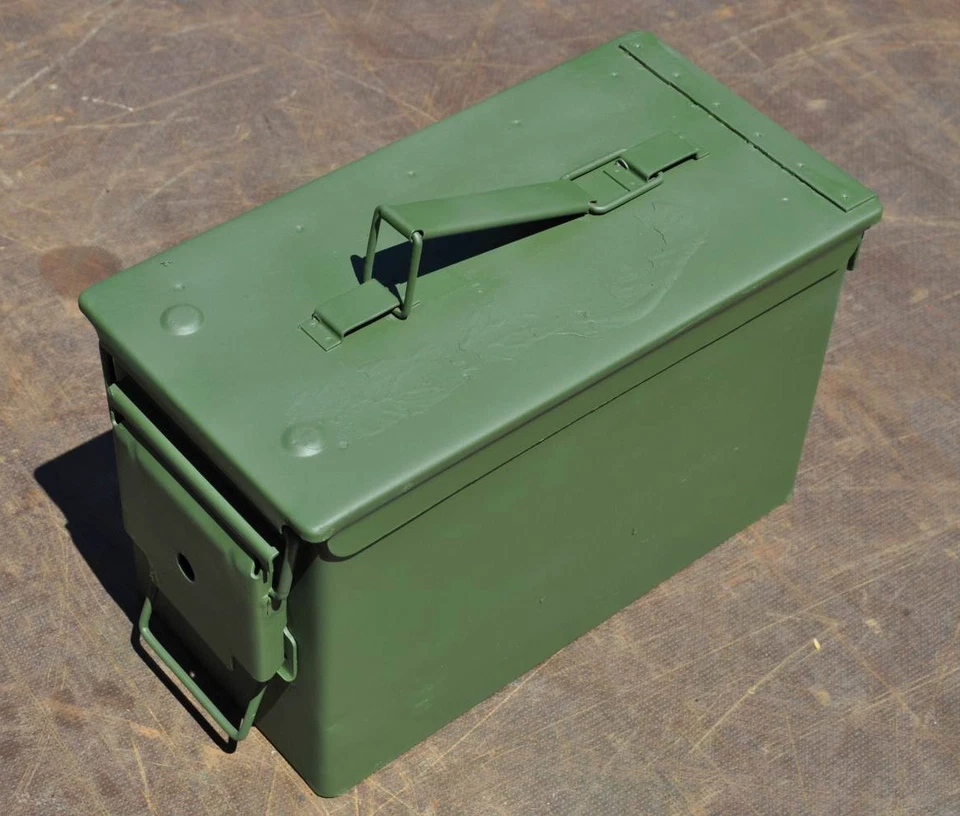 Munitionskiste Kiste Transportkiste Lagerbox Metallkiste Bundeswehr BW - Bild 1 von 3